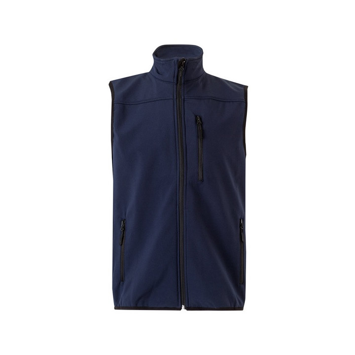 VL VARUNA. Colete soft shell (280g/m²), com forro polar, em poliéster (94%) e elastano (6%)
