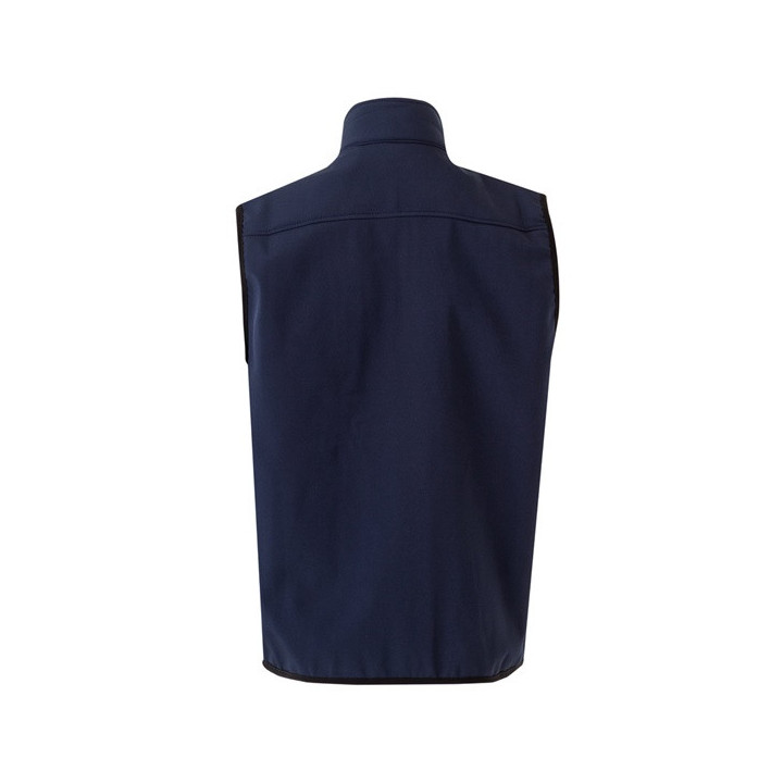 VL VARUNA. Colete soft shell (280g/m²), com forro polar, em poliéster (94%) e elastano (6%)