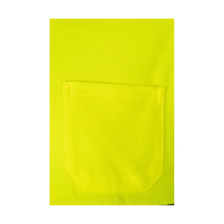 VL PLUTO LARGE. Polo bicolor piqué (150g/m²) de manga comprida, em algodão (55%) e poliéster (45%)