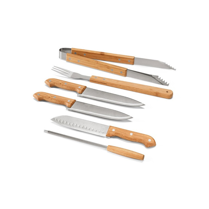 KABSA. Conjunto de utensílios em estojo de bambu