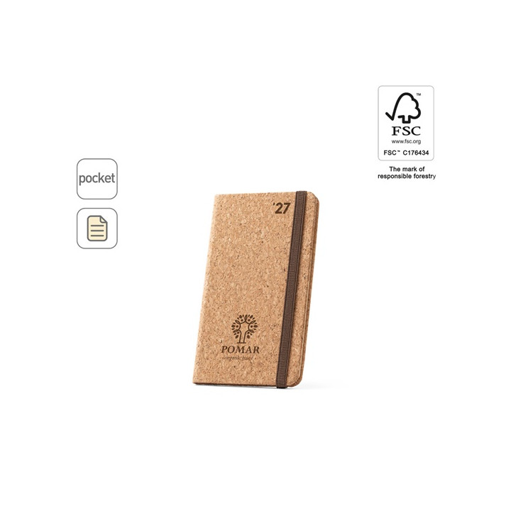 POMAR POCKET. Agenda em cortiça