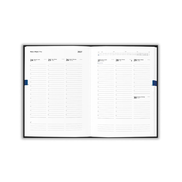 ANDRESEN B5. Agenda em poliéster reciclado (100% rPET)