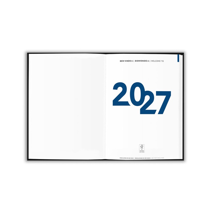 ANDRESEN B5. Agenda em poliéster reciclado (100% rPET)