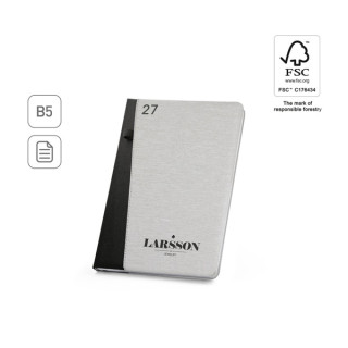 LARSSON B5. Agenda B5 em poliéster reciclado (100% rPET)