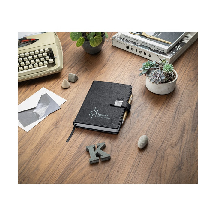 MUSSET A5. Agenda A5 em PU (58% reciclado)