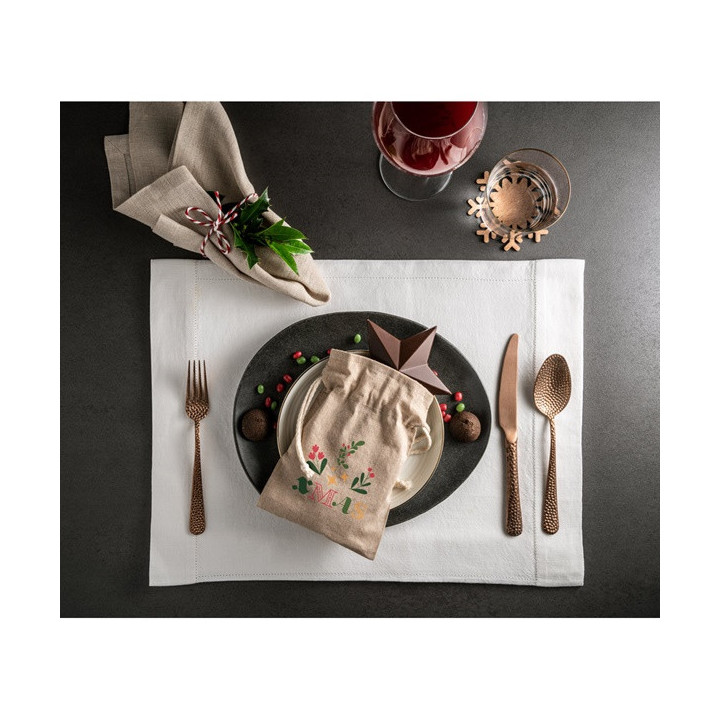 GIBRALTAR. Saco de oferta em algodão reciclado (70%) e poliéster (30% rPET) (140 g/m²)