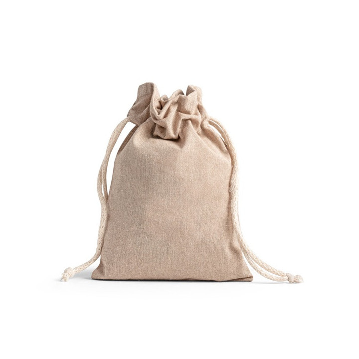 GIBRALTAR. Saco de oferta em algodão reciclado (70%) e poliéster (30% rPET) (140 g/m²)