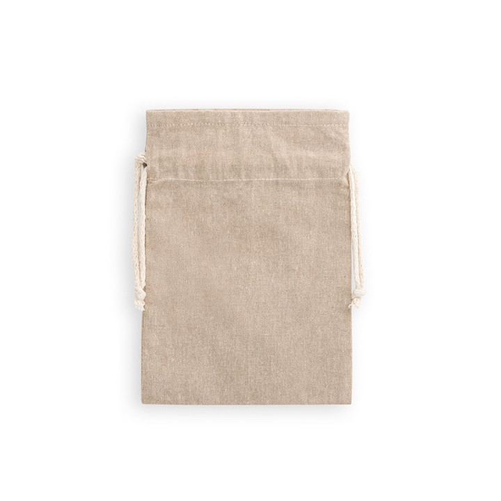 GIBRALTAR. Saco de oferta em algodão reciclado (70%) e poliéster (30% rPET) (140 g/m²)