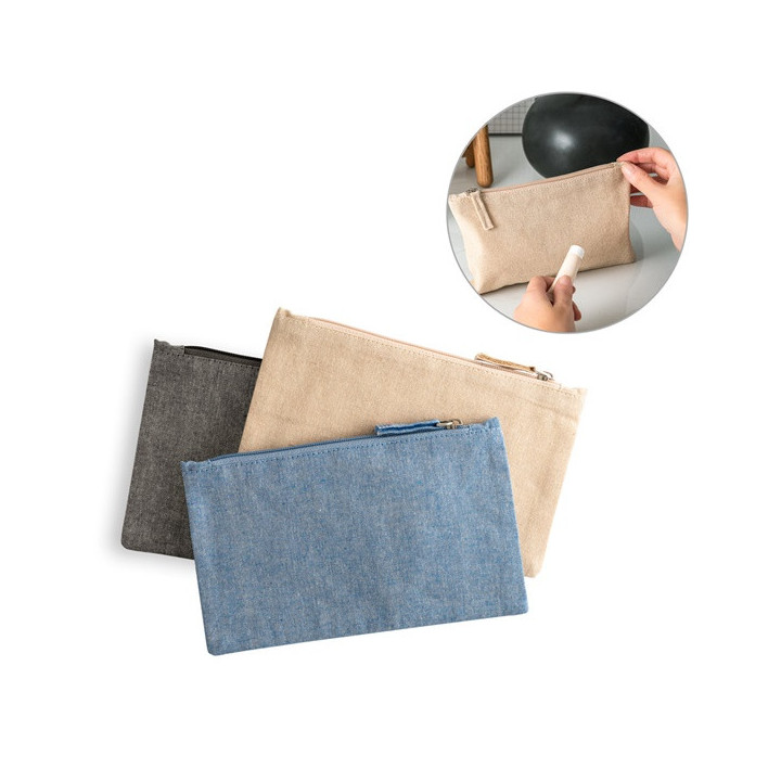 MILLIE. Bolsa multifunções em algodão reciclado (70%) e poliéster (30% rPET) (140 g/m²)