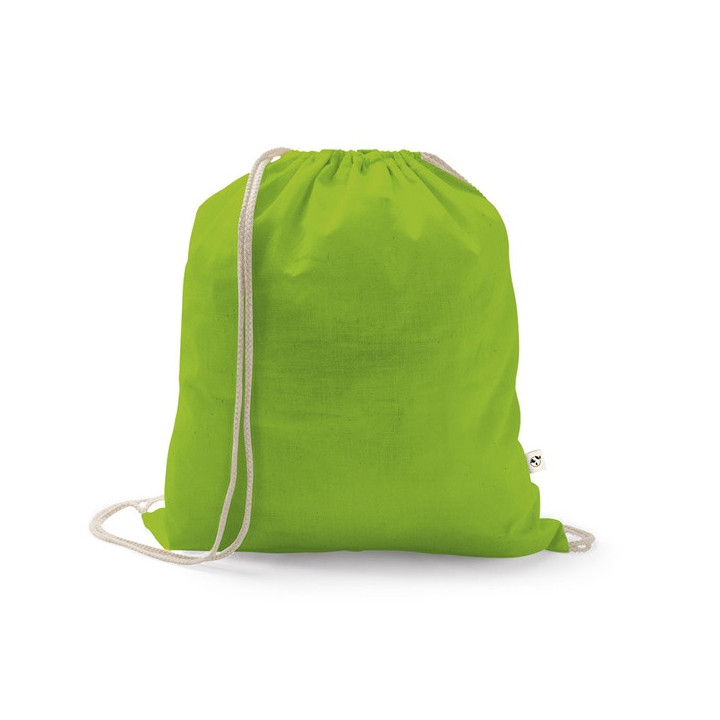 ISTANBUL. Saco tipo mochila em algodão reciclado (70%) e poliéster (30% rPET) (150 g/m²)