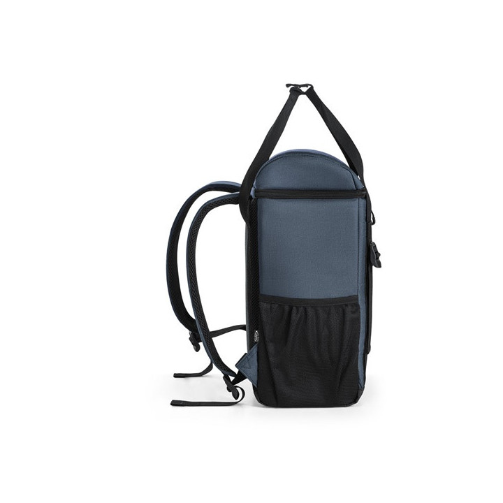 ROMA L. Mochila térmica almofadada em poliéster reciclado 600D ripstop 16 L