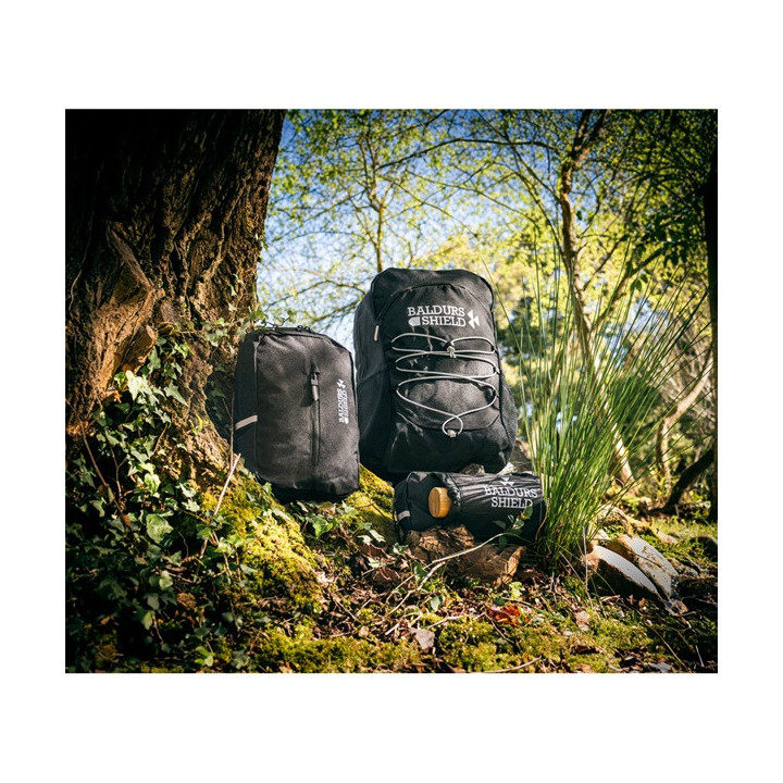 DELFOS BACKPACK. Mochila para computador portátil em poliéster reciclado 300D e poliéster reciclado 600D com elementos refle...