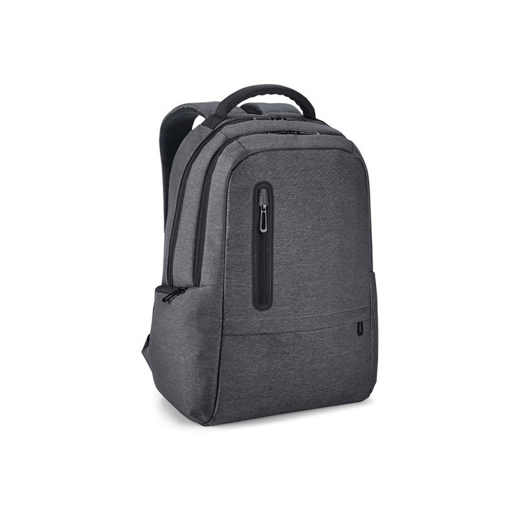 RE-BOSTON. Mochila para computador portátil em Nylon reciclado 2Tone impermeável com compartimento em 210D poliéster reciclado