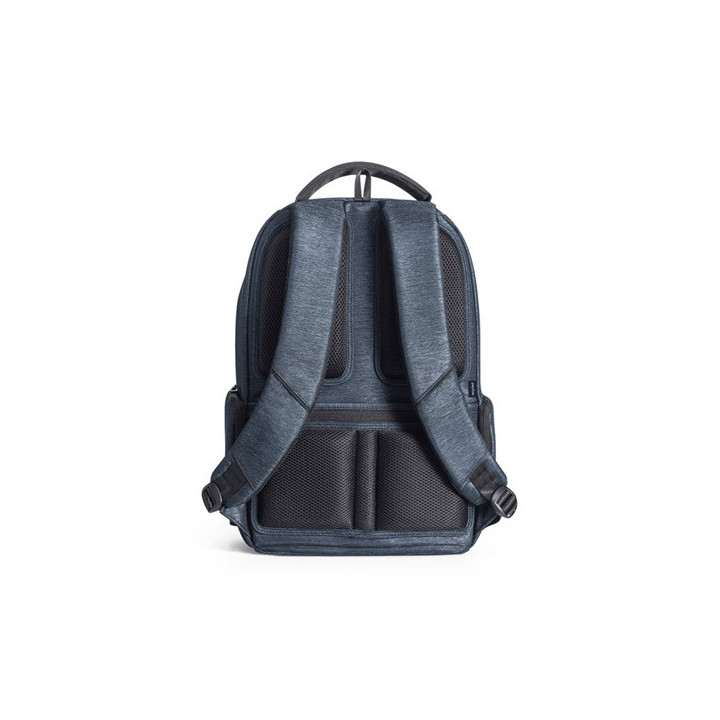 RE-BOSTON. Mochila para computador portátil em Nylon reciclado 2Tone impermeável com compartimento em 210D poliéster reciclado