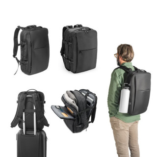 DALLAS. Mochila de viagem em poliéster reciclado 600D de alta densidade para computador portátil 17'3"