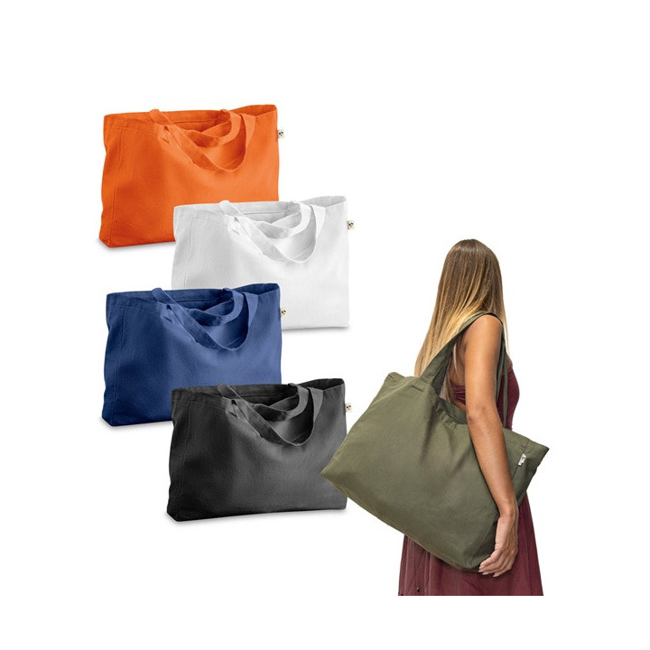 CAMDEN. Saco em algodão (50%), algodão reciclado (30%) e poliéster (20% rPET) (280 g/m²)