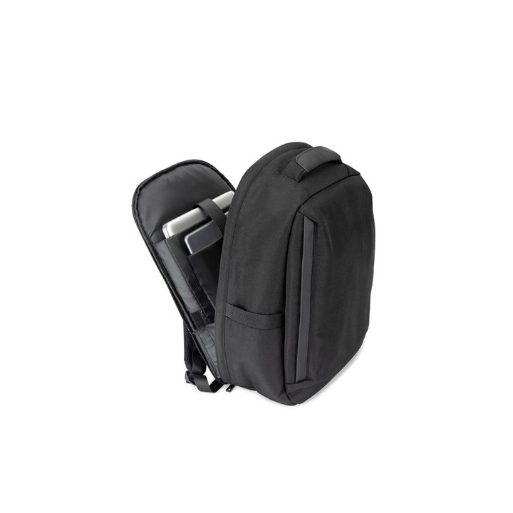 YANGON BPACK. Mochila antirroubo, em sarja com revestimento repelente à água e poliéster reciclado 600D, para computador por...