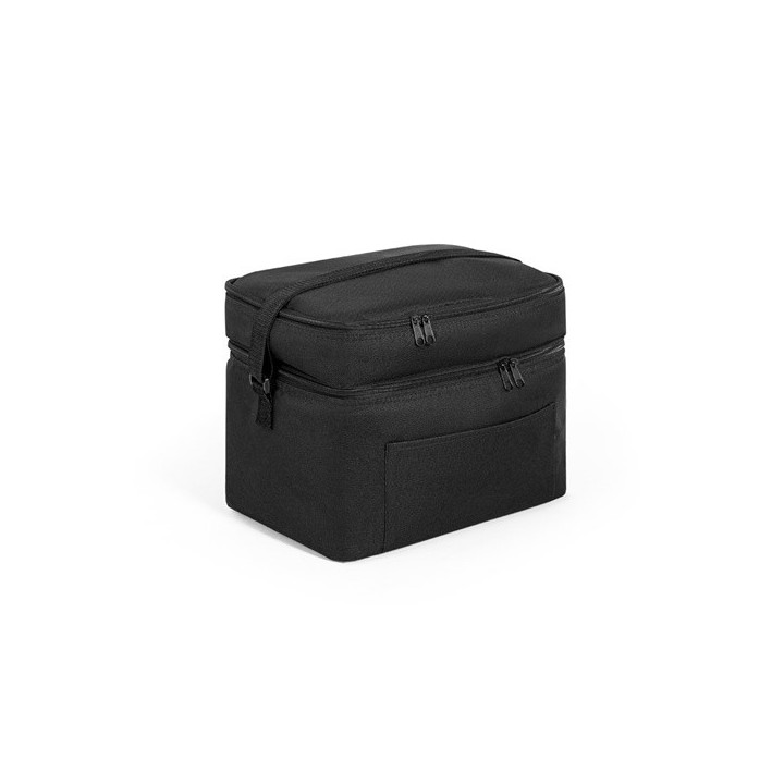 CANCUN LARGE. Saco térmico em poliéster reciclado 600D, com alça em webbing ajustável 14 L