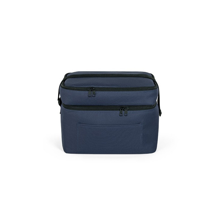 CANCUN LARGE. Saco térmico em poliéster reciclado 600D, com alça em webbing ajustável 14 L