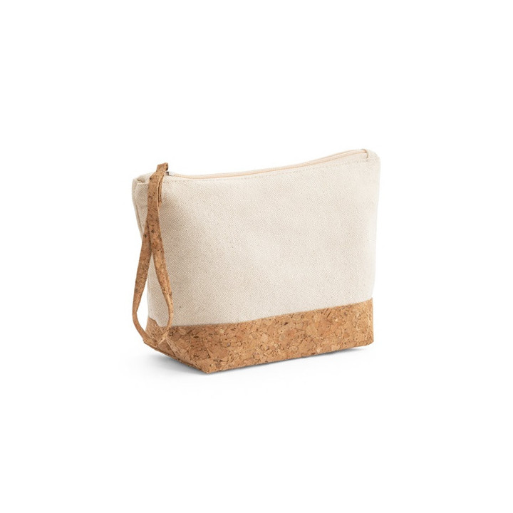 BLANCHETT. Bolsa de higiene pessoal em 100% de algodão e cortiça (280 g/m²)