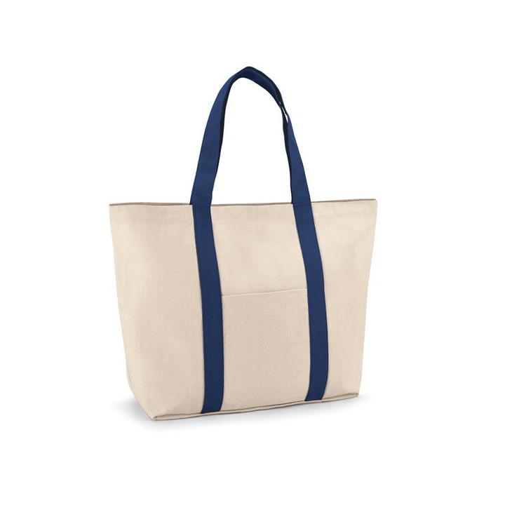 VILLE. Saco 100% algodão canvas com bolso frontal e interior (280 g/m²)
