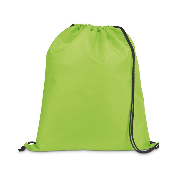 CARNABY. Saco tipo mochila em 210D com cordões em preto