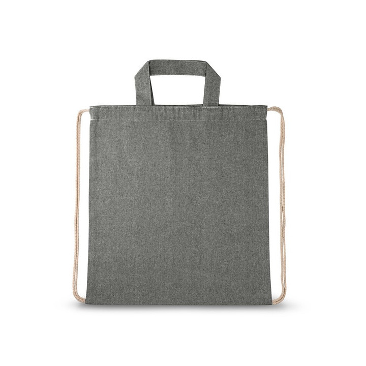 RISSANI. Saco tipo mochila com algodão reciclado (70%) e poliéster (30% rPET) (140 g/m²)