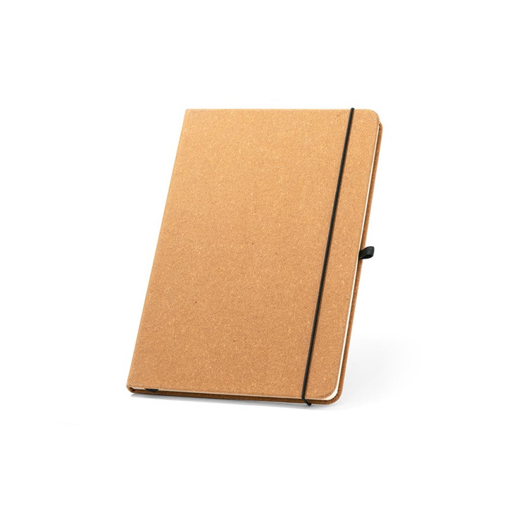 MATISSE. Bloco de notas A5 com capa rígida em pele (70% reciclada) com folhas pautadas