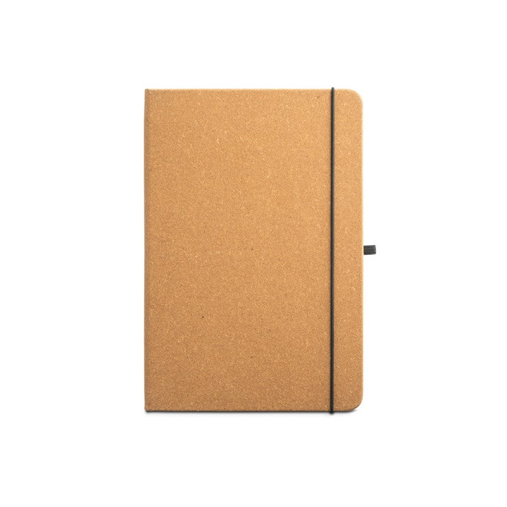 MATISSE. Bloco de notas A5 com capa rígida em pele (70% reciclada) com folhas pautadas