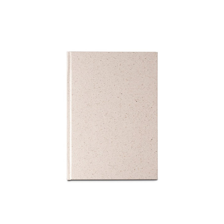 ORGANIC RIGID. Bloco de notas A5 com capa rígida fabricada a partir de matéria orgânica de elefante (80%)