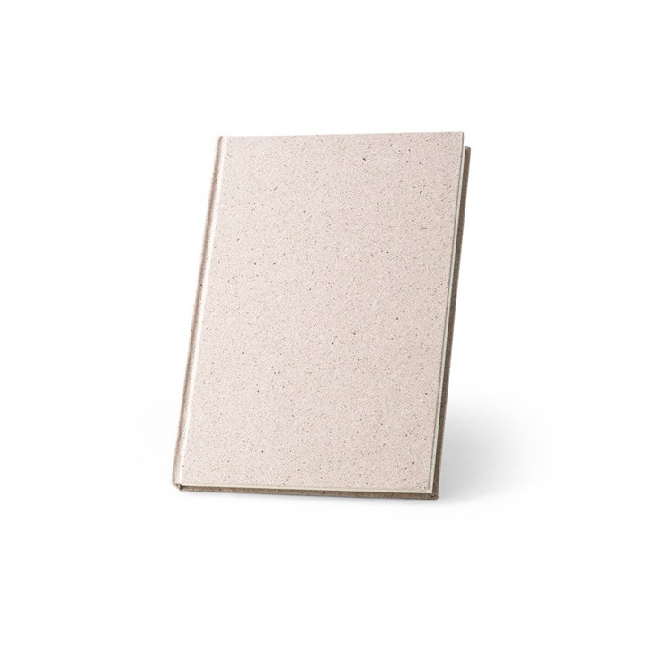 ORGANIC RIGID. Bloco de notas A5 com capa rígida fabricada a partir de matéria orgânica de elefante (80%)