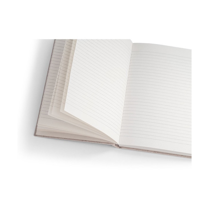 ORGANIC RIGID. Bloco de notas A5 com capa rígida fabricada a partir de matéria orgânica de elefante (80%)