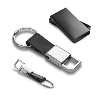 BOURCHIER. Porta-chaves em metal e PU