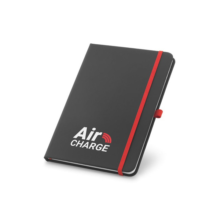 CORBIN. Bloco de notas A5 em PU com folhas pautadas