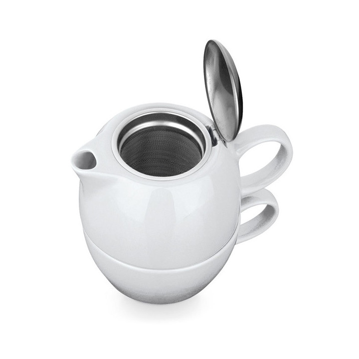 COLE. Conjunto de chá em Porcelana 2 em 1