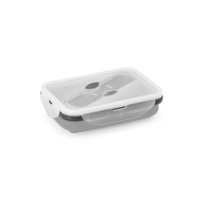 SAFFRON. Lancheira. Caixa hermética retrátil em silicone e PP 640 mL