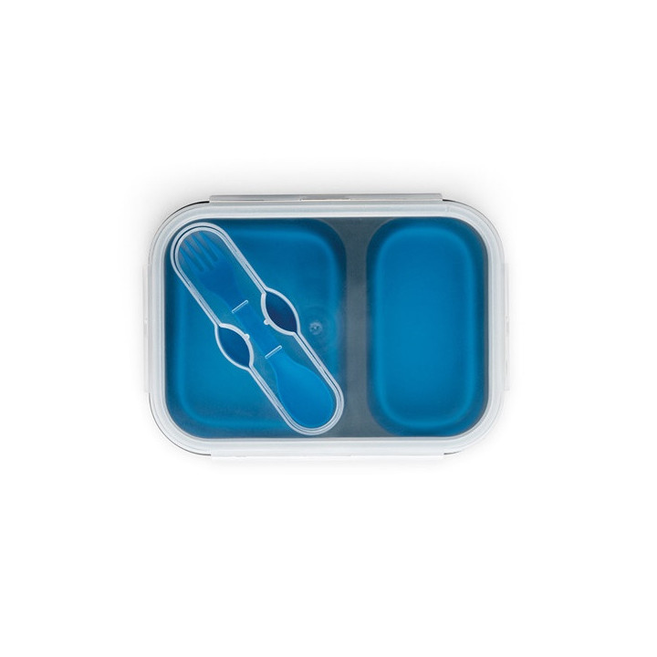 DILL. Lancheira. Caixa hermética retrátil em silicone e PP (480 e 760 mL)
