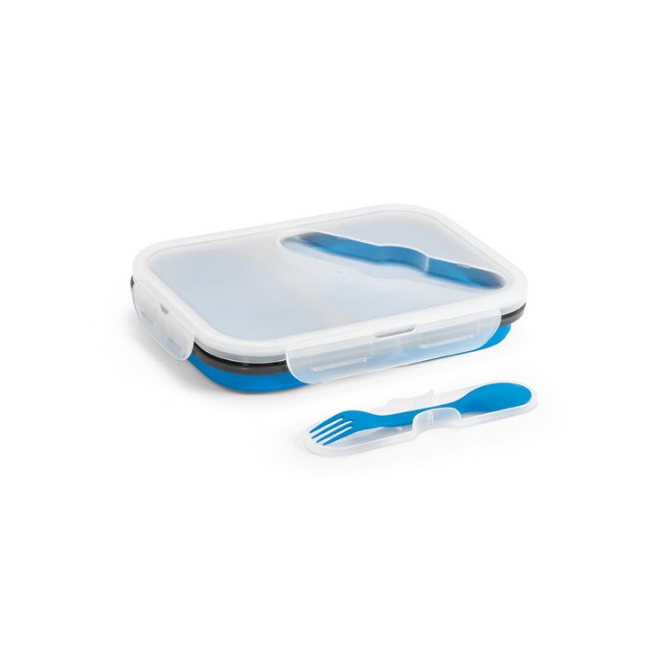 DILL. Lancheira. Caixa hermética retrátil em silicone e PP (480 e 760 mL)