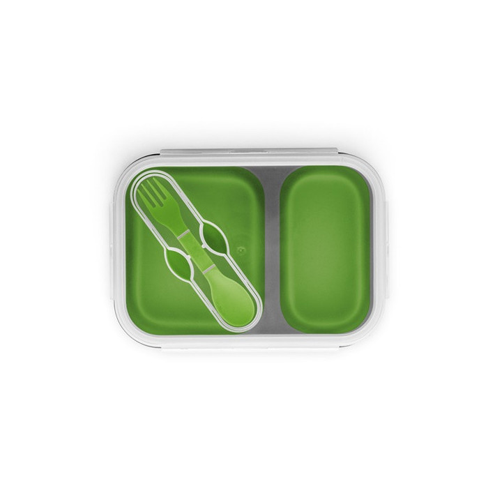 DILL. Lancheira. Caixa hermética retrátil em silicone e PP (480 e 760 mL)