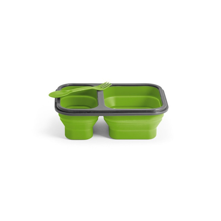 DILL. Lancheira. Caixa hermética retrátil em silicone e PP (480 e 760 mL)
