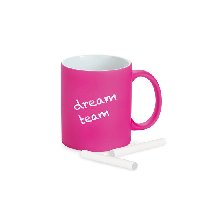 LYNCH. Caneca em cerâmica com acabamento neon 350 mL