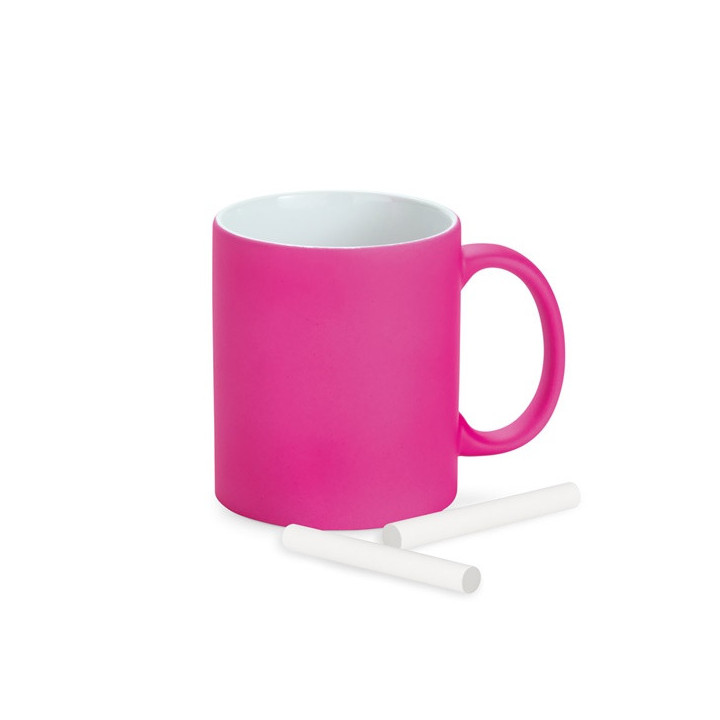 LYNCH. Caneca em cerâmica com acabamento neon 350 mL