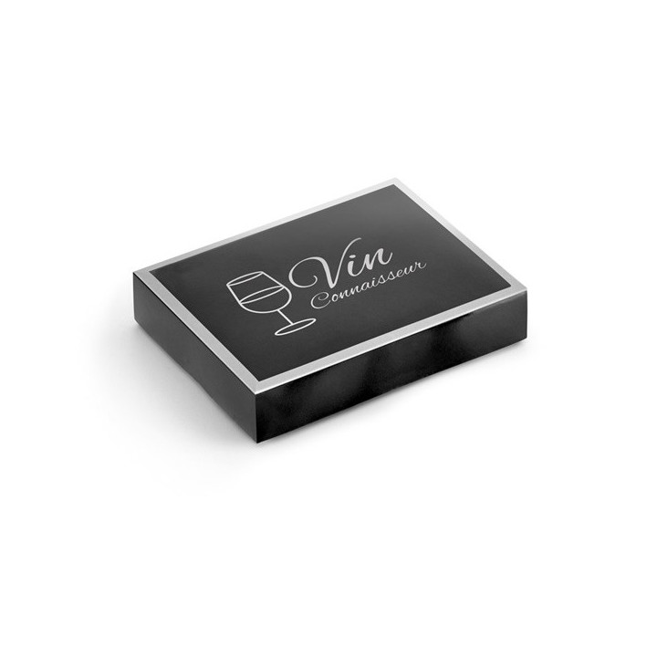 BARREL. Conjunto para vinho em zinco e aço inoxidável