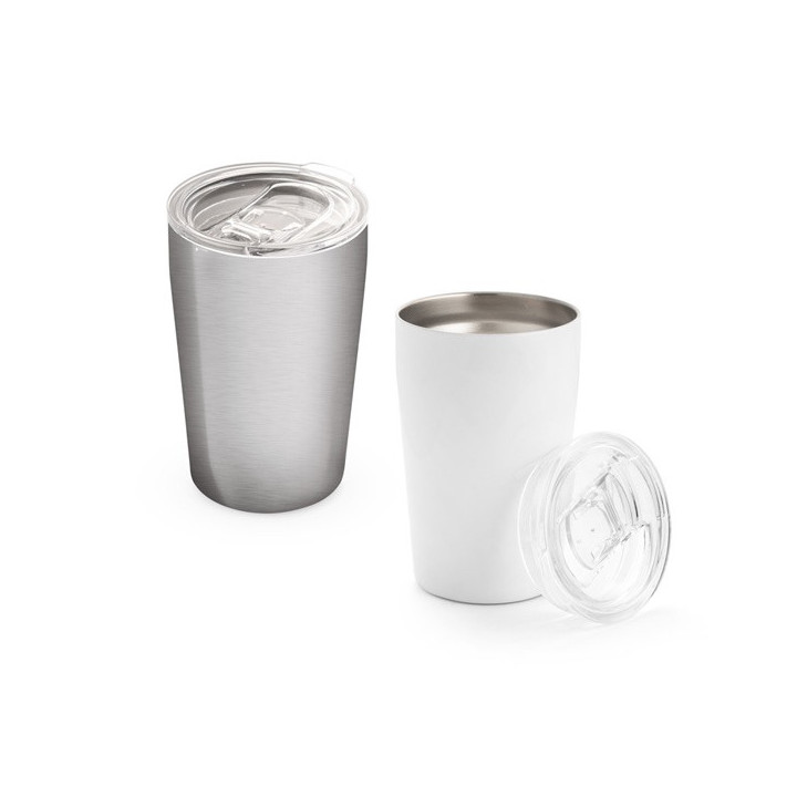 SLIDER. Copo de viagem em aço inoxidável 380 mL