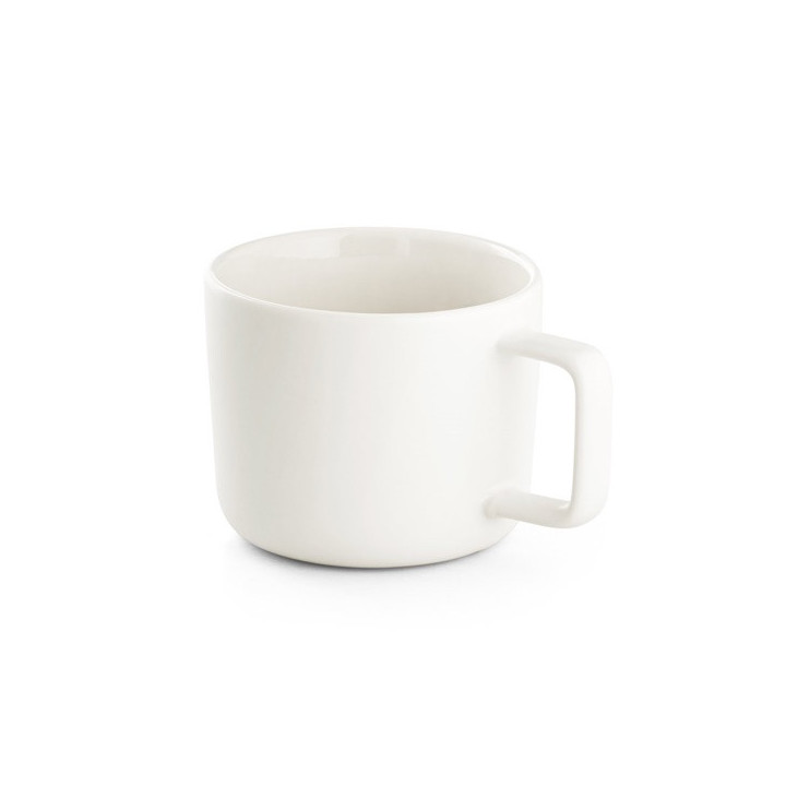 FANGIO. Caneca em cerâmica com base em bambu 220 mL