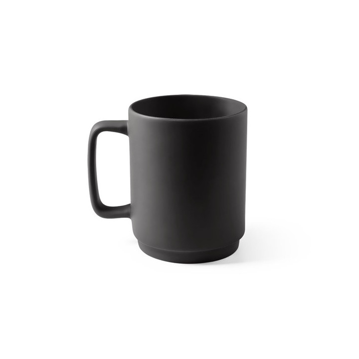 MIGHTY. Caneca em cerâmica com corpo cilindrico 330 mL