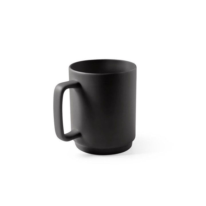 MIGHTY. Caneca em cerâmica com corpo cilindrico 330 mL