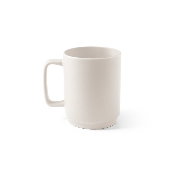 MIGHTY. Caneca em cerâmica com corpo cilindrico 330 mL