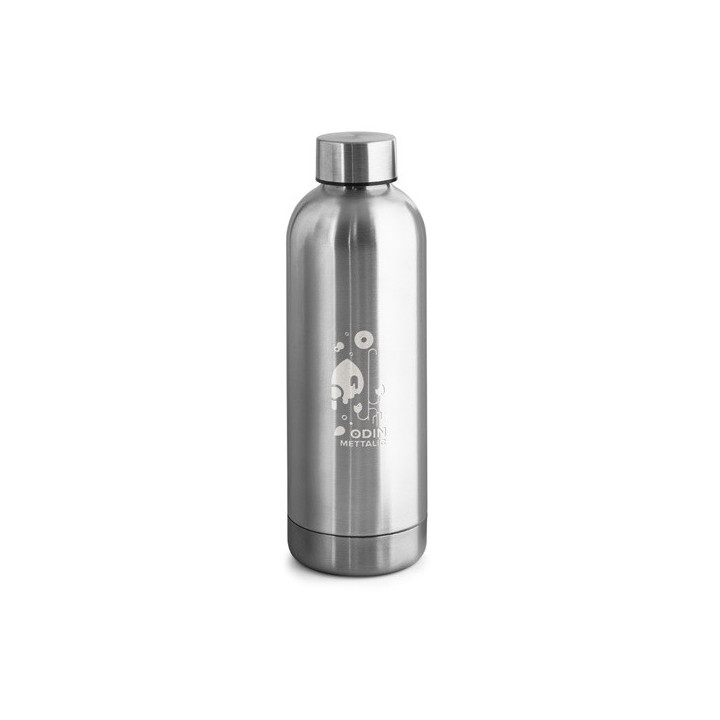 ODIN METTALIC. Garrafa em 90% de aço inoxidável reciclado 550 mL