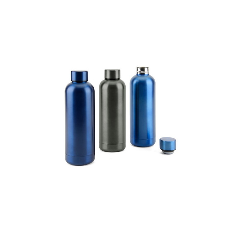 ODIN METTALIC. Garrafa em 90% de aço inoxidável reciclado 550 mL